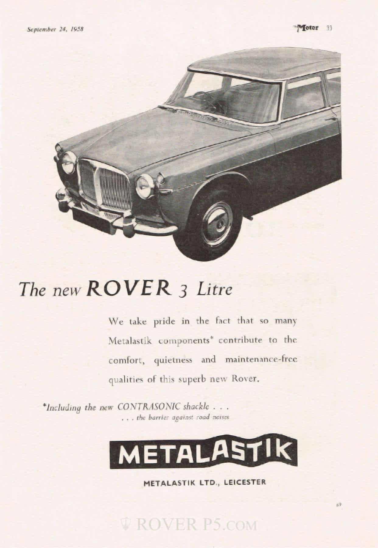 Advert - Metalastik Contrasonic Shackle