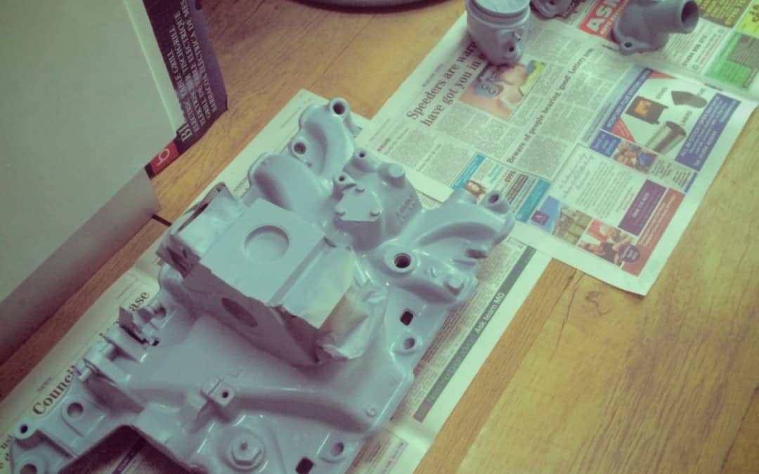 Painting the Rover P5B Intake Manifold