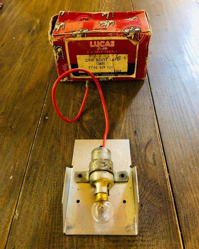 New Old Stock Lucas Boot Lamp for a Rover P5 and P5B. Amazing these things are still being found. Lovely packaging as well.