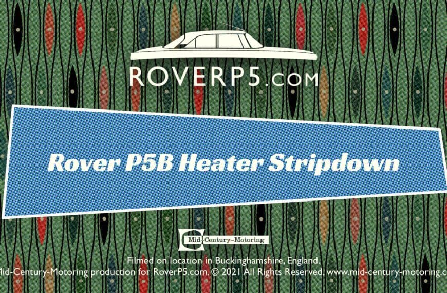 RoverP5.com Video: Heater Strip-Down